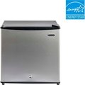 Whynter Whynter Compact Upright Freezer With Lock, Solid Door, 1.1 Cu. Ft., Stainless Steel/Black CUF-112SS